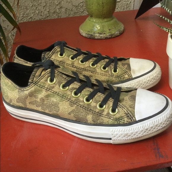 Converse All Star Women's Gold Sparkly Camouflage - Picture 3 of 8